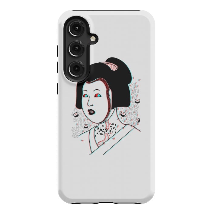Galaxy S24 Plus StrongFit Psychedelic Geisha by Pigboom