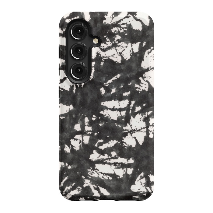 Galaxy S24 StrongFit Black Watercolor Stamp by Hanny Agustine