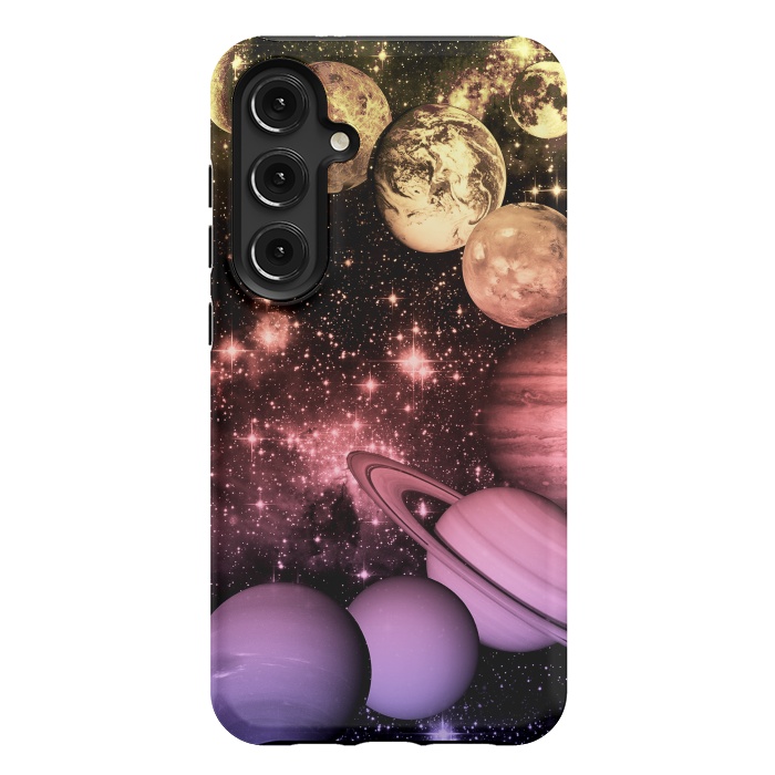 Galaxy S24 Plus StrongFit Pastel gradient Solar System space art by Oana 