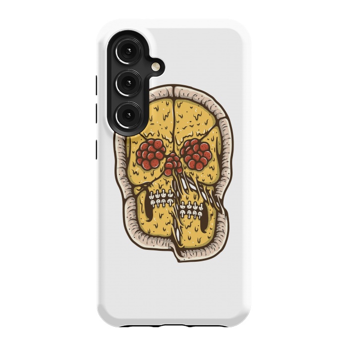 Galaxy S24 StrongFit pizza Skull by Afif Quilimo