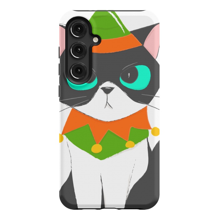 Galaxy S24 Plus StrongFit funny kitty by haroulita