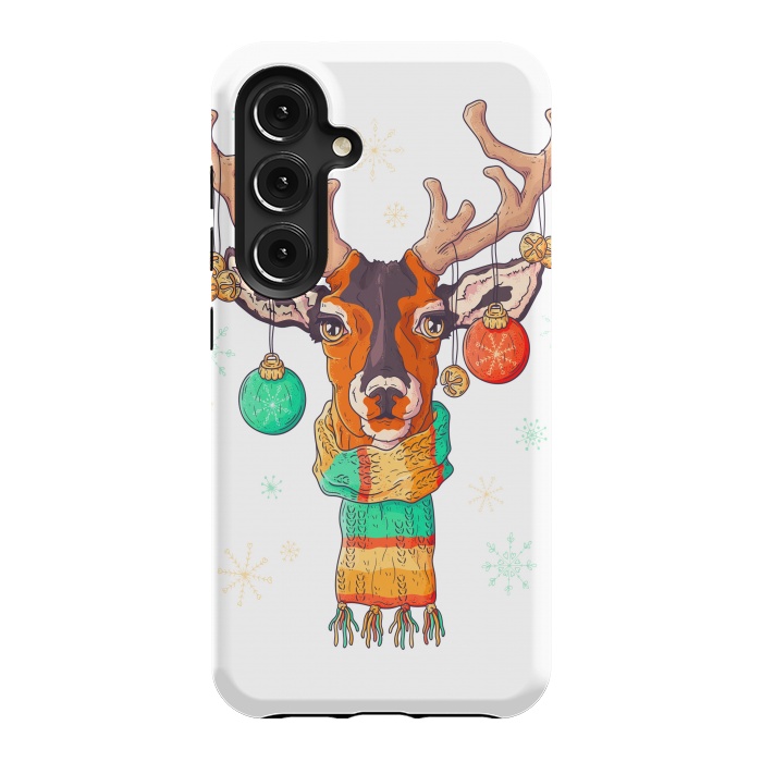 Galaxy S24 StrongFit christmas reindeer by haroulita