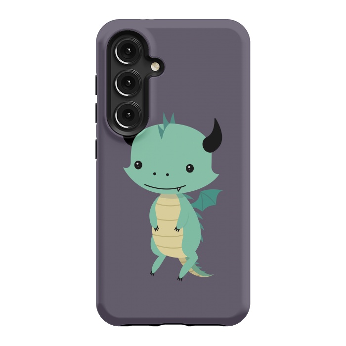 Galaxy S24 StrongFit Cute dragon by Laura Nagel