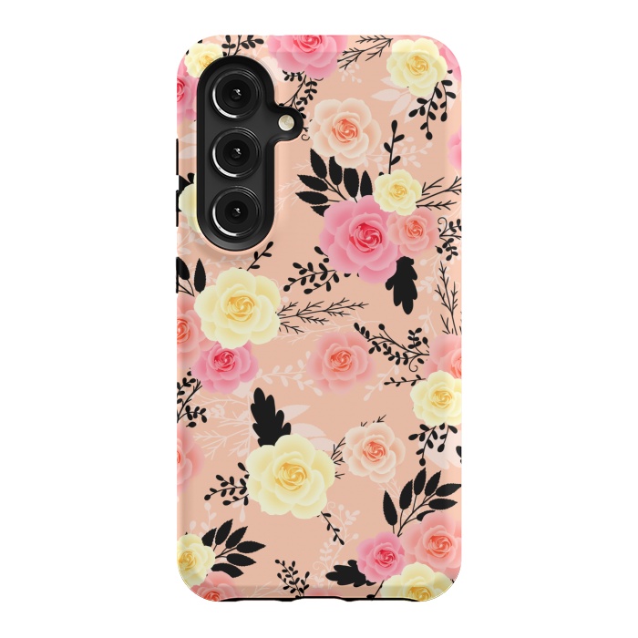Galaxy S24 StrongFit Roses pattern by Jms