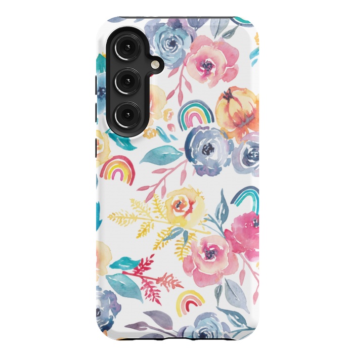Galaxy S24 Plus StrongFit Roses and Rainbows by gingerlique