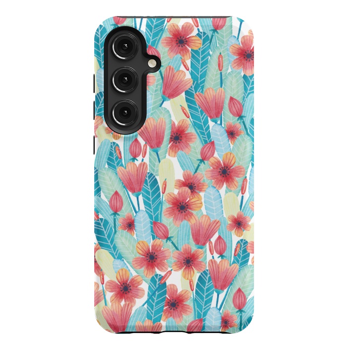 Galaxy S24 Plus StrongFit Delightful Daisies by gingerlique