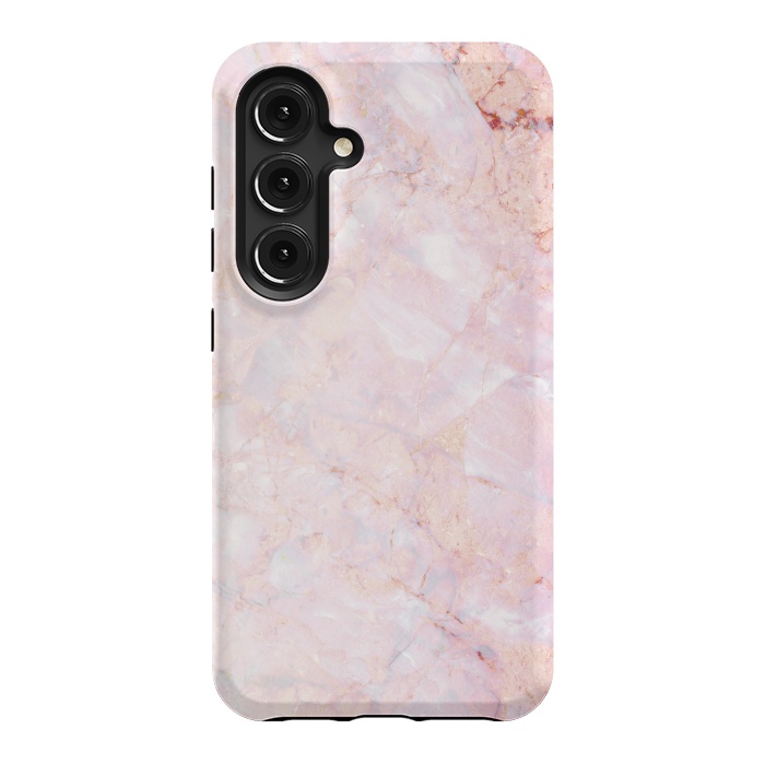 Galaxy S24 StrongFit Pastel pink elegant marble by Oana 