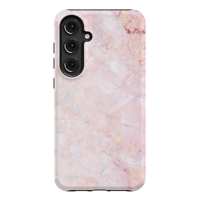 Galaxy S24 Plus StrongFit Pastel pink elegant marble by Oana 