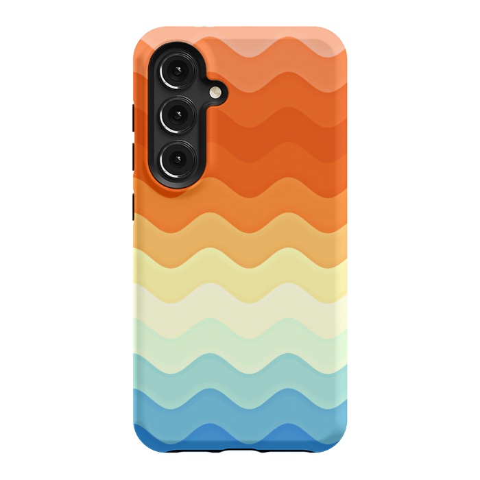 Galaxy S24 StrongFit Color Waves by Creativeaxle