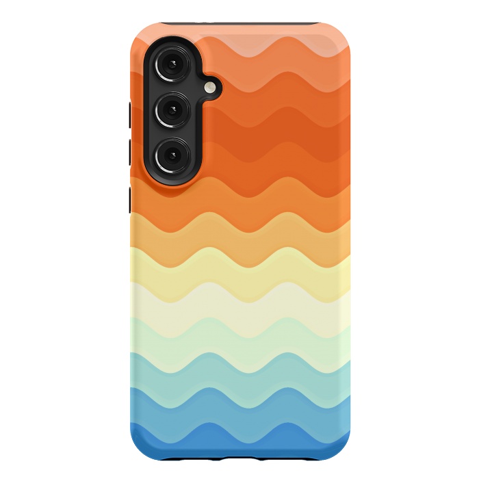 Galaxy S24 Plus StrongFit Color Waves by Creativeaxle
