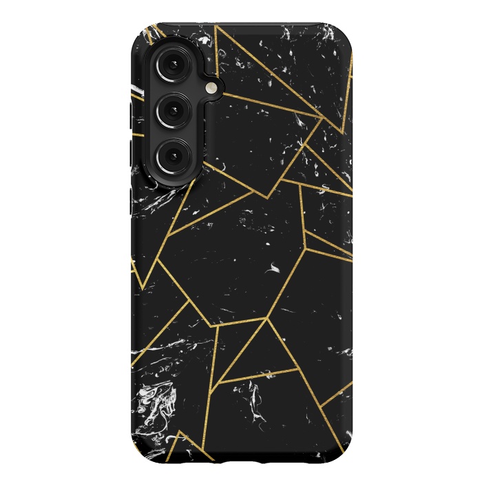 Galaxy S24 Plus StrongFit Black marble by Julia Badeeva