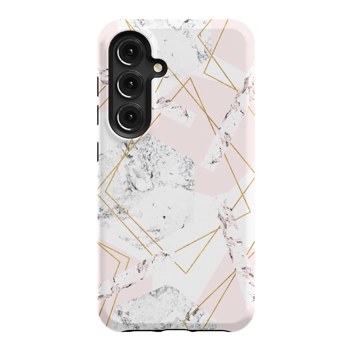 Galaxy S24 StrongFit Marble and abstract frames by Julia Badeeva