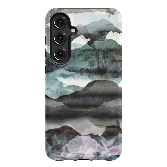 Galaxy S24 Plus StrongFit stylised mountain landscape art by Oana 