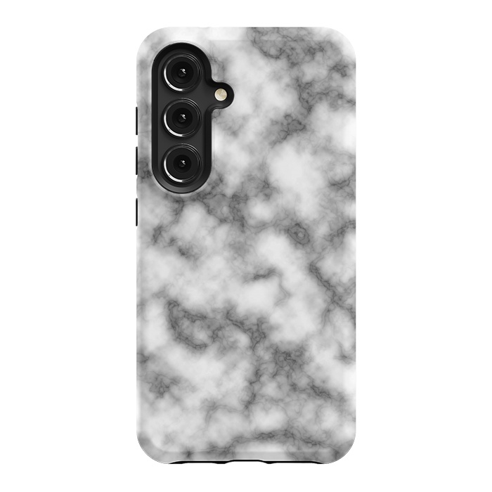Galaxy S24 StrongFit Black and White Marble Texture by Julie Erin Designs