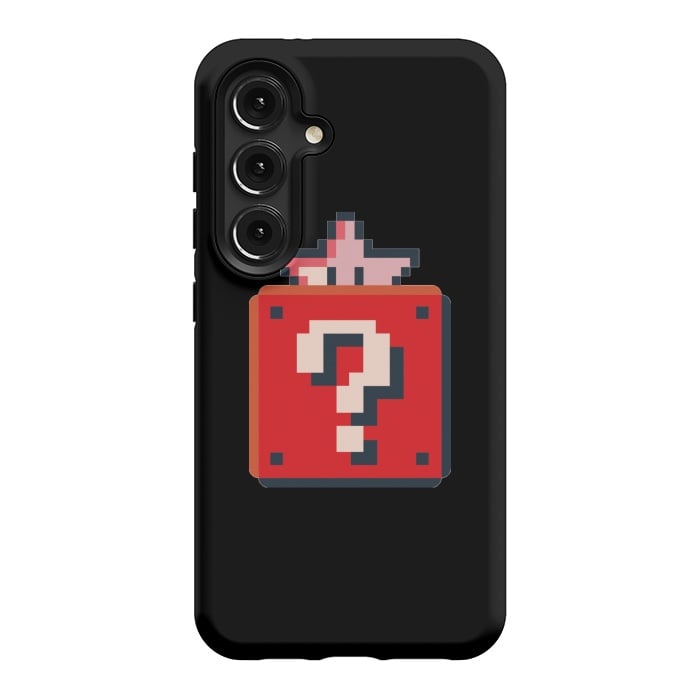 Galaxy S24 StrongFit Pixelated Mario Star by Winston