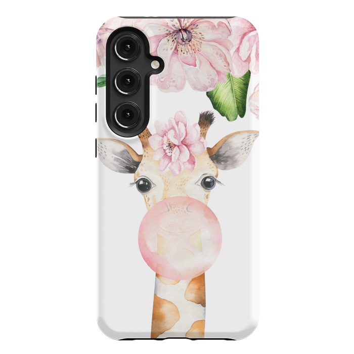 Galaxy S24 Plus StrongFit Flower Giraffe With Chewing gum by  Utart
