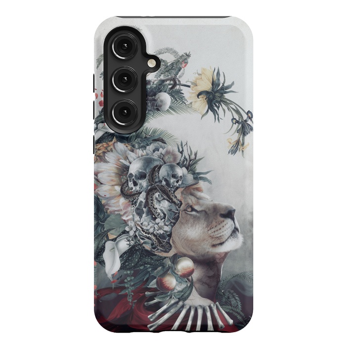 Galaxy S24 Plus StrongFit Lion and Skulls by Riza Peker
