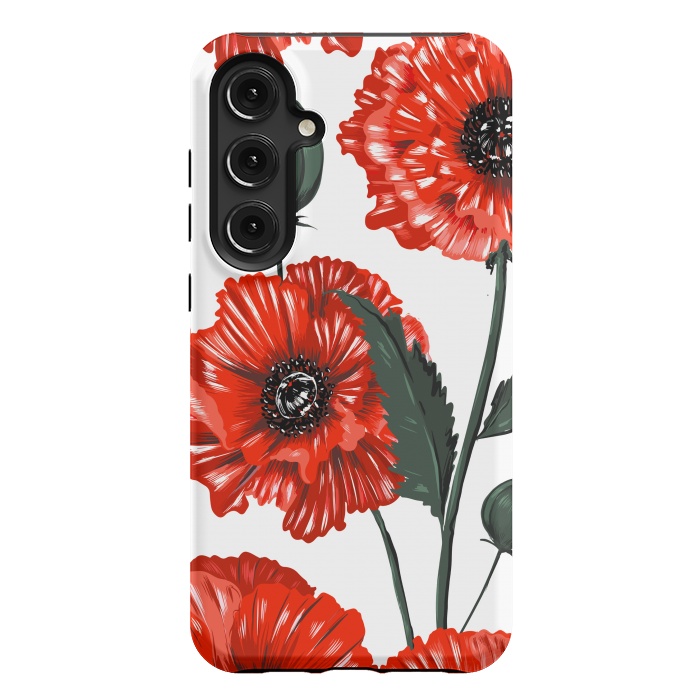 Galaxy S24 Plus StrongFit red poppy by haroulita