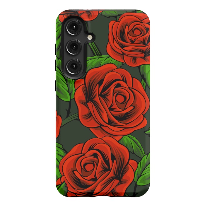 Galaxy S24 Plus StrongFit red roses by haroulita