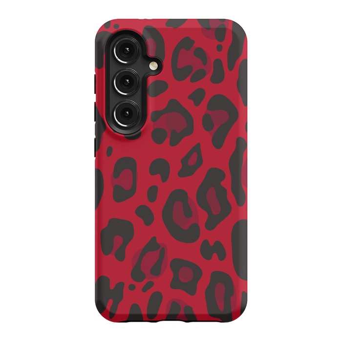 Galaxy S24 StrongFit red animal print by haroulita