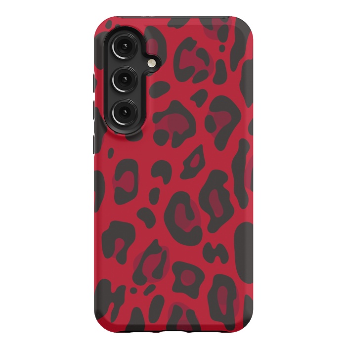 Galaxy S24 Plus StrongFit red animal print by haroulita