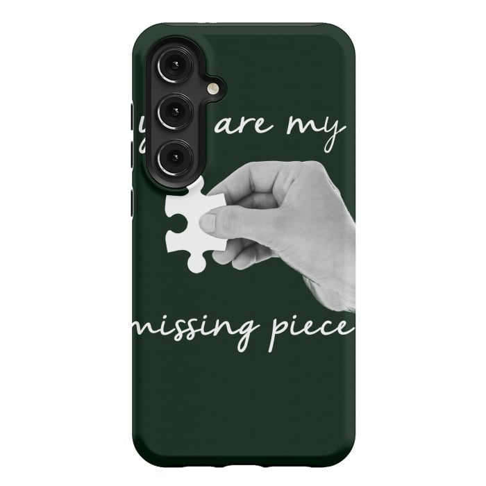 Galaxy S24 Plus StrongFit You are my missing piece valentine's day design by Oana 