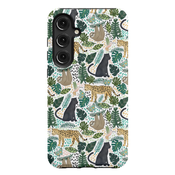 Galaxy S24 Plus StrongFit Emerald Forest Animals by Tangerine-Tane