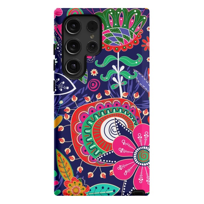 Galaxy S24 Ultra StrongFit Seamless Floral Pattern by ArtsCase