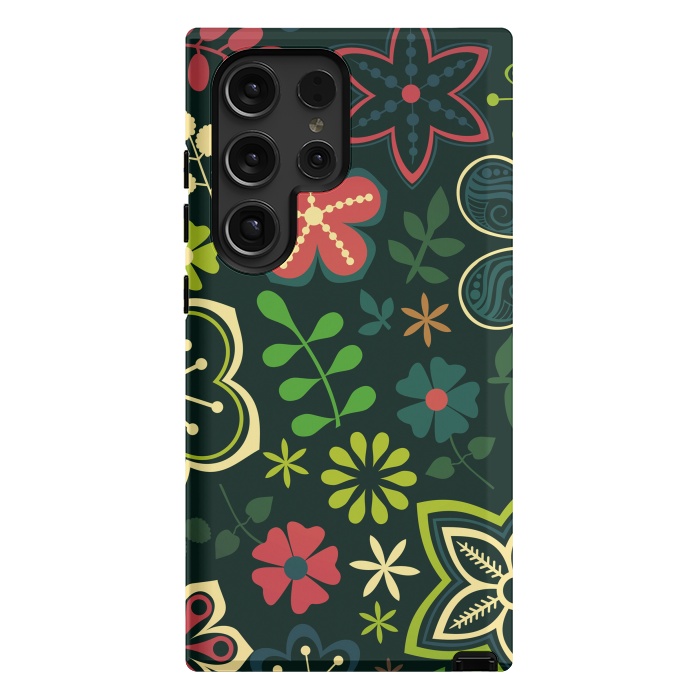 Galaxy S24 Ultra StrongFit Seamless Flowers and Birds by ArtsCase