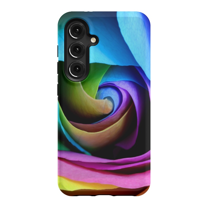 Galaxy S24 StrongFit colorful rose by haroulita
