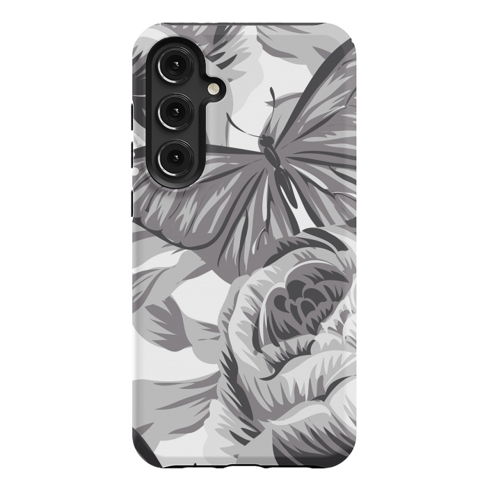 Galaxy S24 Plus StrongFit minimal floral butterfly by haroulita