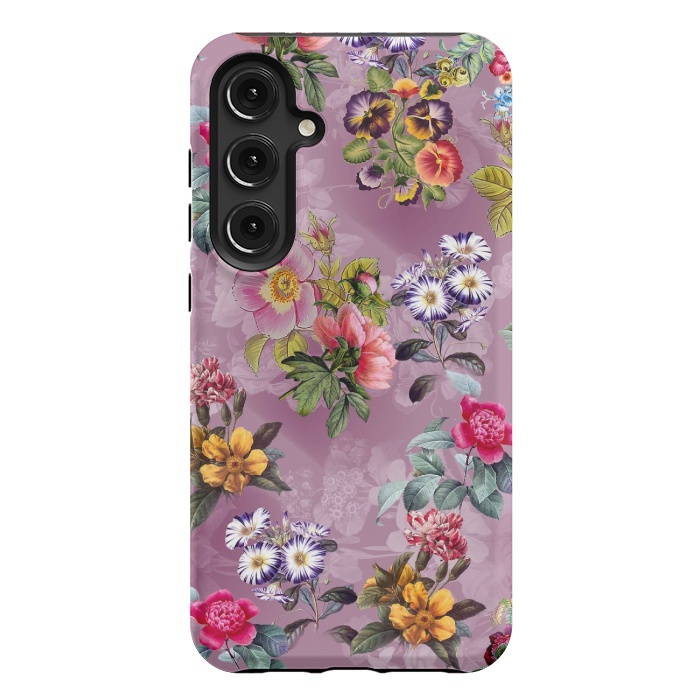 Galaxy S24 Plus StrongFit Vintage flowers  by Winston