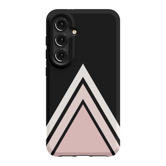 Galaxy S24 StrongFit Pink triangles by Jms