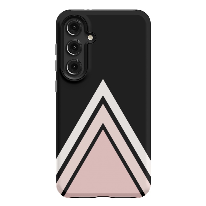 Galaxy S24 Plus StrongFit Pink triangles by Jms