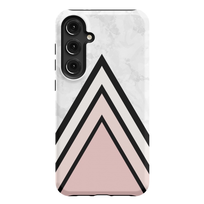 Galaxy S24 Plus StrongFit Black pink triangles by Jms