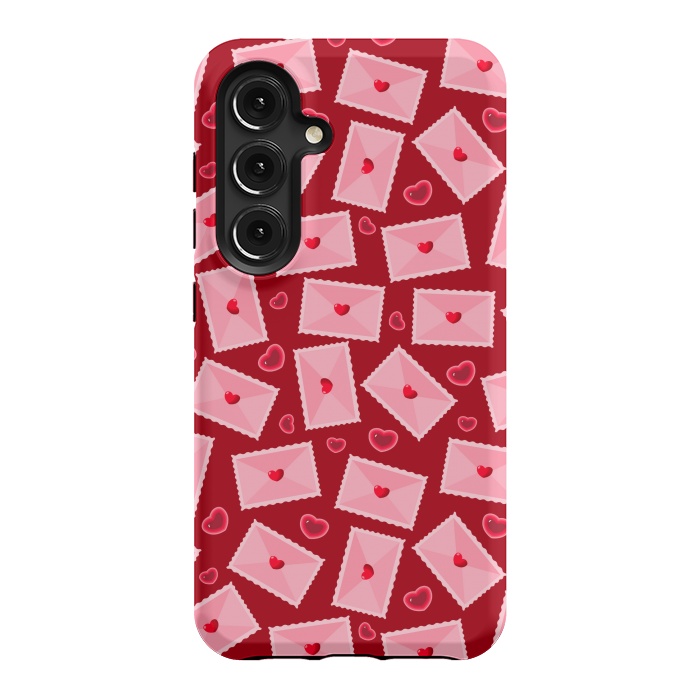 Galaxy S24 StrongFit PINK LOVE LETTERS  by MALLIKA