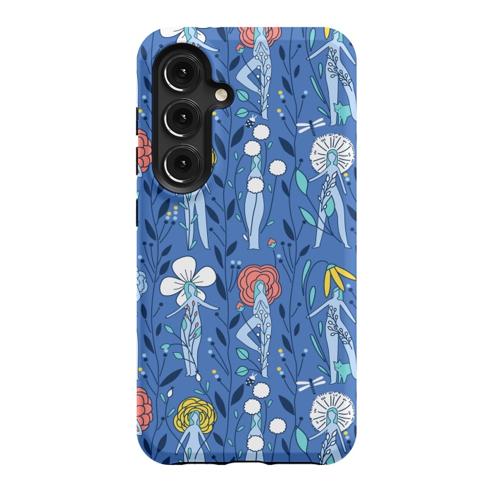 Galaxy S24 StrongFit Springtime floral women design by Anna Alekseeva