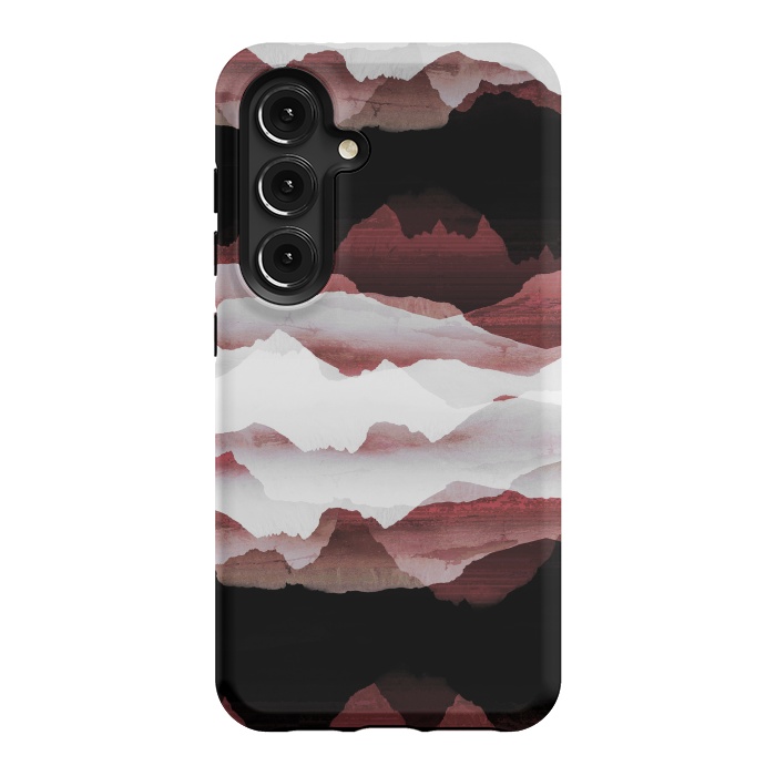 Galaxy S24 StrongFit Faded copper mountains by Oana 