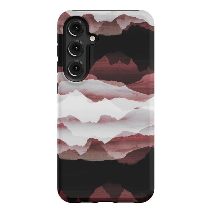 Galaxy S24 Plus StrongFit Faded copper mountains by Oana 