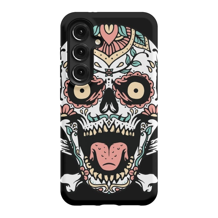 Galaxy S24 StrongFit Mexican Skull 1 by Afif Quilimo