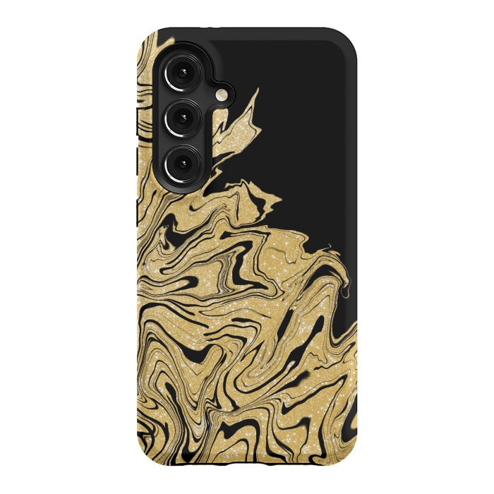 Galaxy S24 StrongFit Gold marble by Jms