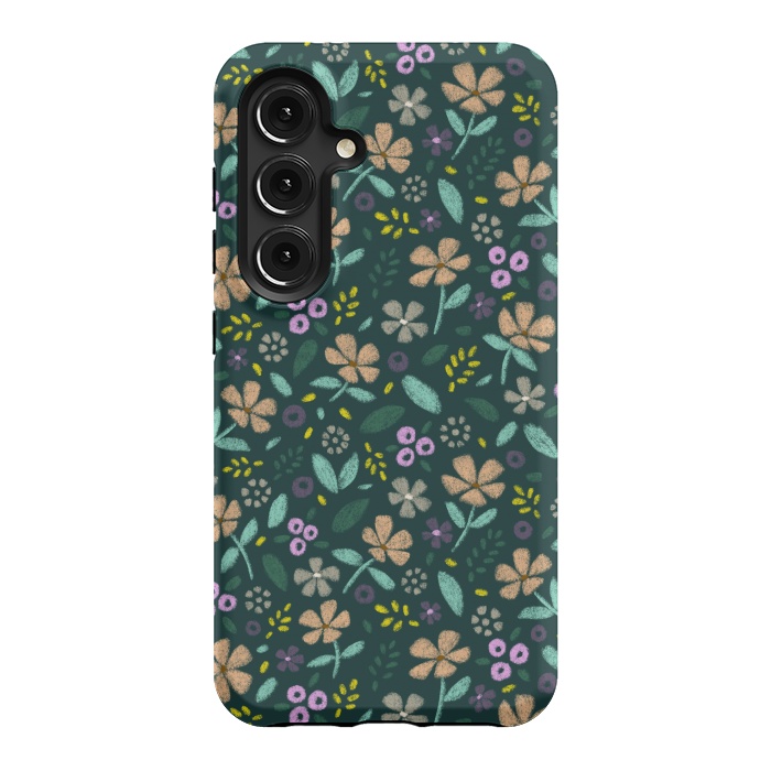 Galaxy S24 StrongFit Wildflowers by Tishya Oedit