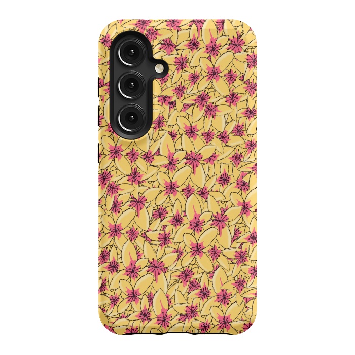 Galaxy S24 StrongFit Yellow blossom by Steve Wade (Swade)