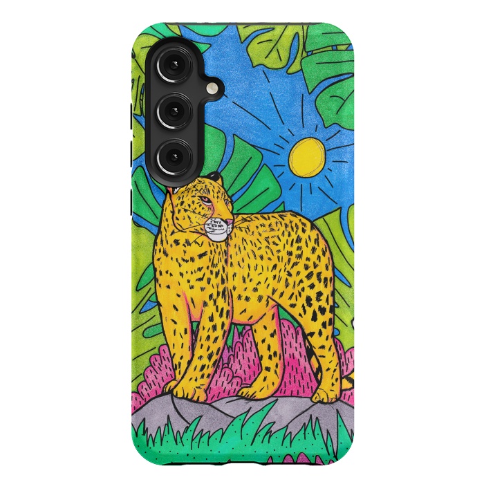Galaxy S24 Plus StrongFit Jungle leopard by Steve Wade (Swade)
