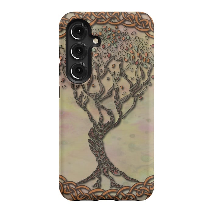 Galaxy S24 StrongFit Celtic Tree of Life II by Lotti Brown