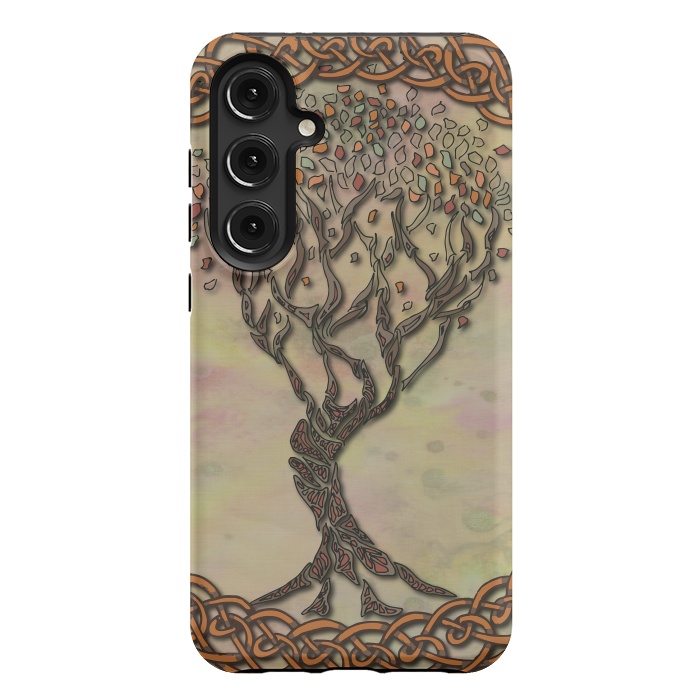 Galaxy S24 Plus StrongFit Celtic Tree of Life II by Lotti Brown
