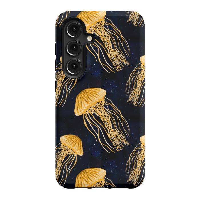 Galaxy S24 StrongFit Galaxy Jellyfish Pattern by Julie Erin Designs