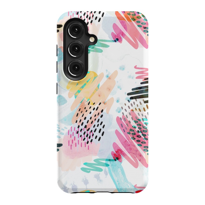 Galaxy S24 StrongFit Fun colorful summer doodles by Oana 