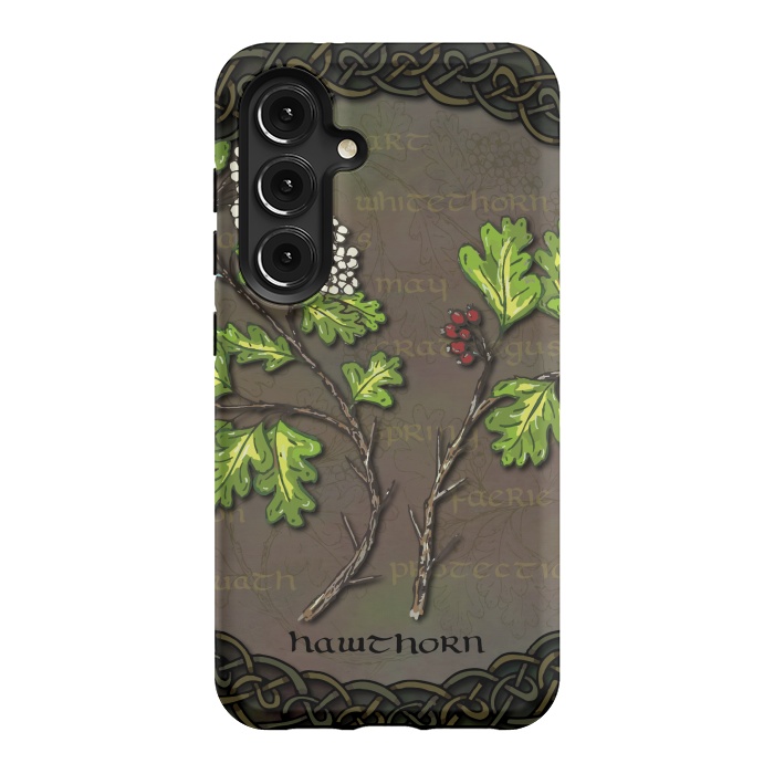 Galaxy S24 StrongFit Celtic Hawthorn by Lotti Brown
