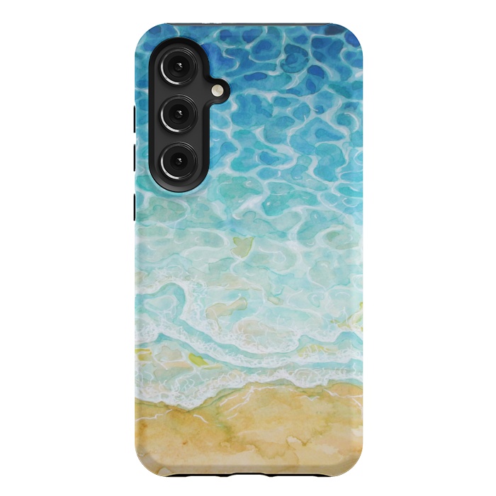 Galaxy S24 Plus StrongFit Watercolor Sea G564 by Medusa GraphicArt